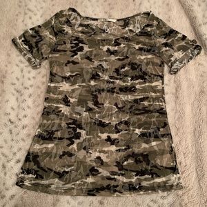 ⭐️Rumors camo sheer tee